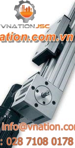 aluminum linear guide / with belt transmission / stainless steel