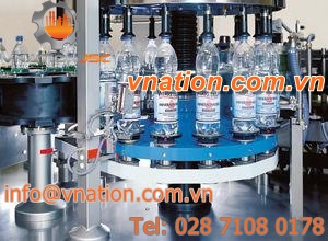 automatic labelling machine / hot-melt glue / for self-adhesive labels / wrap-around