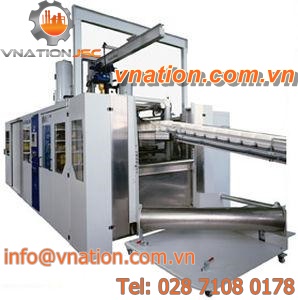 roll-fed thermoforming machine / for packaging / automated / high-speed