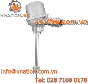 K type thermocouple / J type / with thermowell / straight