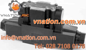spool hydraulic directional control valve / solenoid-operated / 3-way