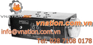 piston check valve / poppet / hydraulic / pilot-operated