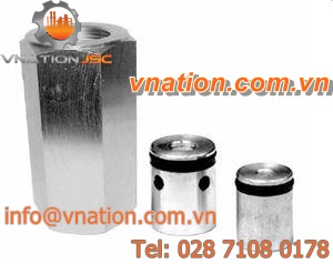 poppet check valve / cartridge / threaded / hydraulic