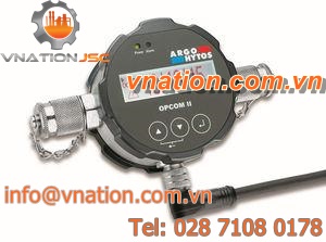 continuous monitoring device / for hydraulic fluid / oil / particle