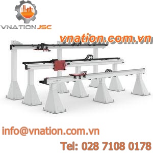 linear motor-driven linear axis / precision / for overhead installation