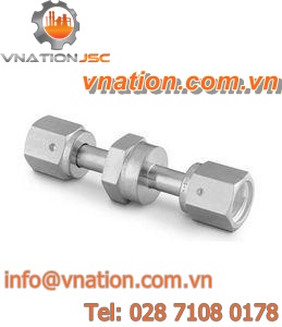 spring check valve / female / high-purity / stainless steel