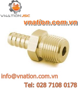 threaded fitting / barbed / male / straight