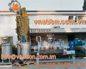 plowshare mixer / batch / solid/liquid / horizontal