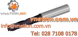 solid drill bit / for stainless steel / for aluminum / for cast iron
