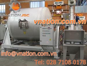 rotary mixer for drums / batch / horizontal / for powders