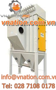 bag dust collector / pneumatic backblowing / self-cleaning