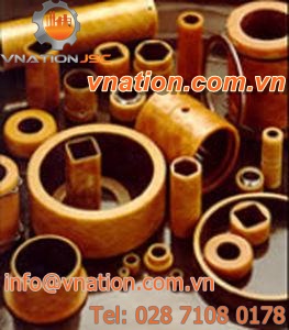 radial plain bearing / composite / filament-wound / self-lubricated