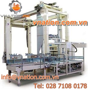Cartesian palletizer / carton / high-speed / with stretch wrapper