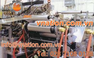 coating extrusion line / for PVDC / relief panel