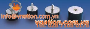 round anti-vibration mount / threaded