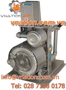 rotary vane vacuum pump / lubricated / two-stage / single-stage