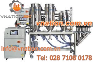 fluidized bed dryer / for plastic pellets / portable