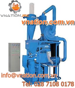 rotor mill / for rubber / plastics / horizontal