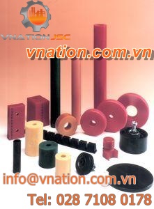 vibration damper / friction / polyurethane-coated / custom