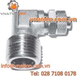 threaded fitting / elbow / for vacuum