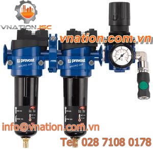compressed air filtration unit / high-efficiency / activated carbon / cartridge