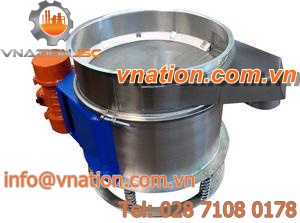 vibrating screener / for liquids / for powder recycling / stainless steel