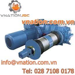 electric winch / for heavy loads / compact / open