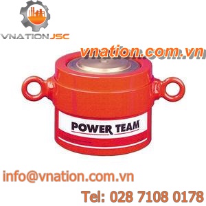 hydraulic cylinder / with piston rod / single-acting load-return / corrosion-resistant
