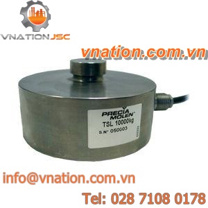 compression load cell / button type / stainless steel / precision