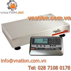 platform scales / benchtop / with LCD display / stainless steel