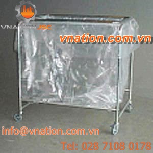 metal crate / waste recycling / high-volume / on casters