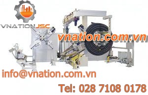 pressure pipe coiler / automatic / for extrusion lines