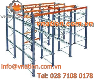 shuttle storage shelving / for heavy loads