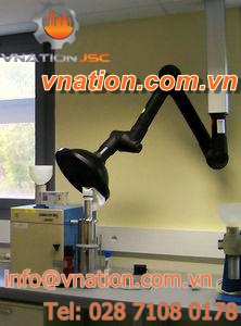 fixed extraction arm / rigid / for welding fumes / with extension