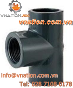 threaded fitting / reducing / T / PVC