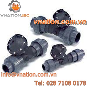 diaphragm valve / control / Y / in plastic