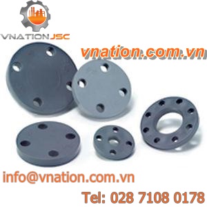 pipe welding flange / plastic / through-hole