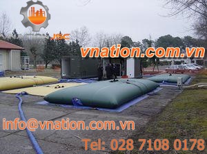 flexible tank / drinking water storage / fabric / horizontal