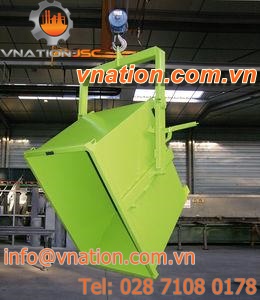 dumpster with lifting beam