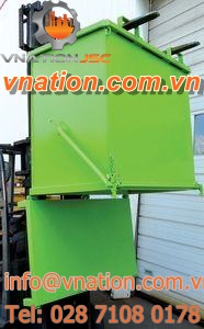 reinforced dumpster / bottom-opening