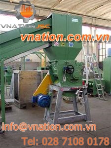 rotor mill / waste / horizontal