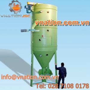 silo with mixer / plastic / for recycling
