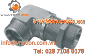bulkhead fitting / threaded / elbow