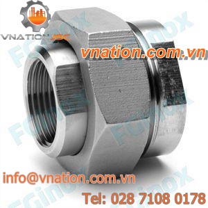 threaded fitting / union / female-female / straight