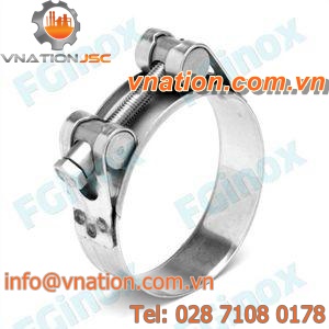 hose clamp with trunnions / stainless steel / T