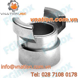 threaded fitting / female / symmetrical / stainless steel