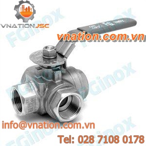 ball valve / lever / for gas / female