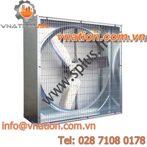 wall-mounted fan / propeller / extractor / galvanized steel