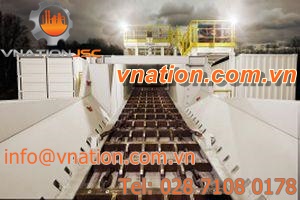 chain conveyor / for the mining industry / for bulk products / horizontal