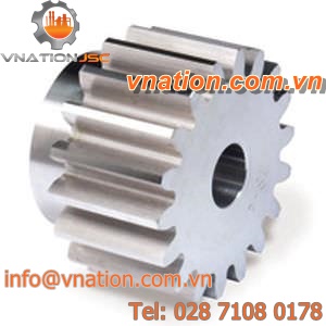 spur gear / straight-toothed / stainless steel / hub